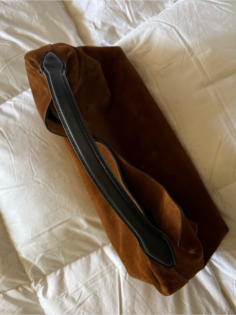 Madewell Bag Leather Suede Shoulder Hobo NEW - Picture 7 of 9